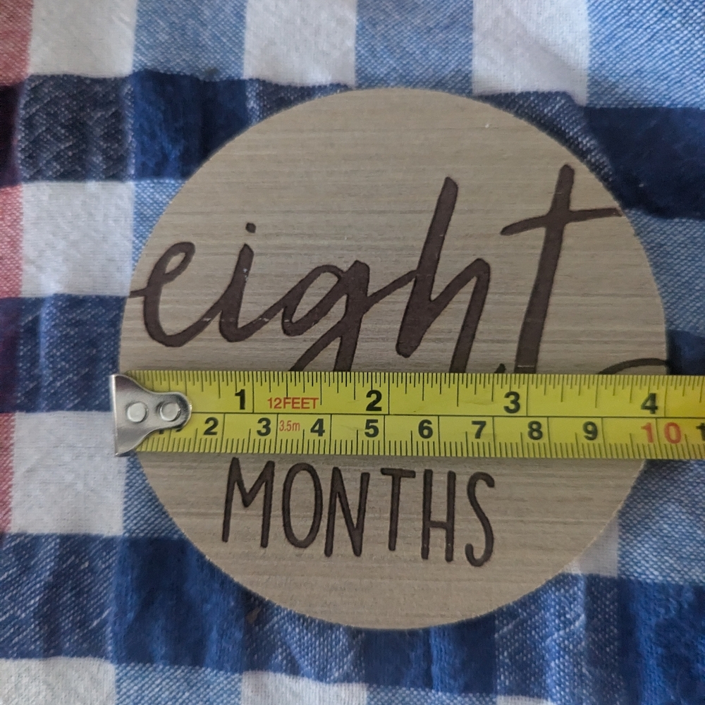 Wooden Monthly Milestones one to twelve Months - Picture 4 of 4